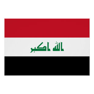 Póster Bandera de Irak