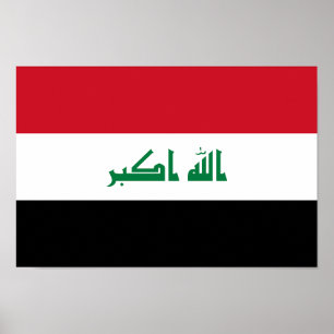 Póster Bandera de Irak