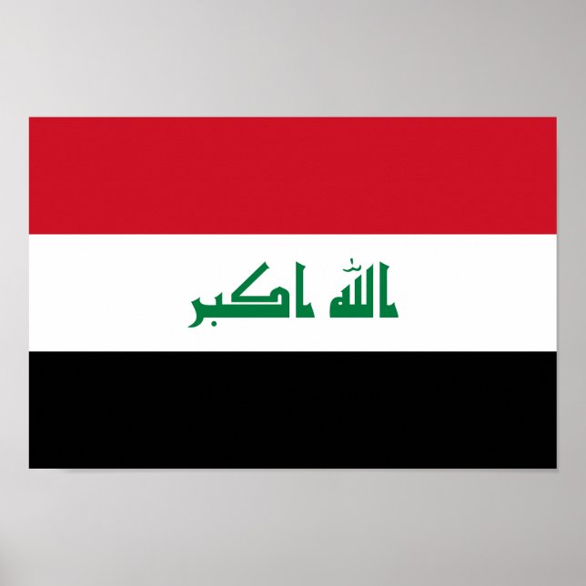 Póster Bandera de Irak (Frente)