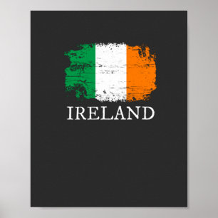 Póster Bandera de Irlanda