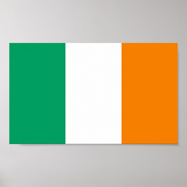 Póster Bandera de Irlanda (Frente)