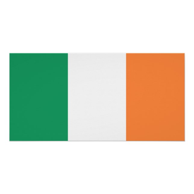 Póster Bandera de Irlanda (Anverso)