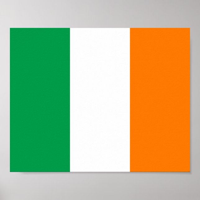 Póster Bandera de Irlanda (Frente)