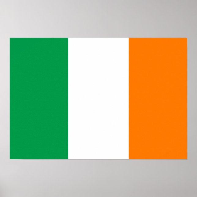 Póster Bandera de Irlanda (Frente)