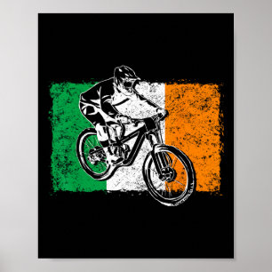 Póster Bandera de Irlanda Cool Bandera Irlandesa Vintage 