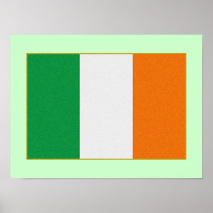 Póster Bandera de Irlanda - República de Irlanda