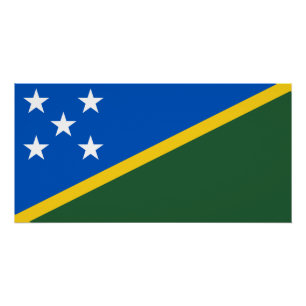 Póster Bandera de Islas Salomón