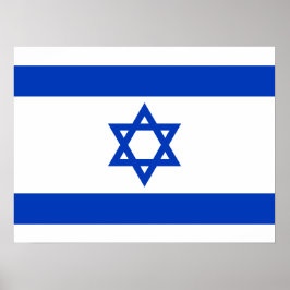 Póster Bandera de Israel