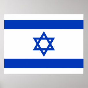 Póster Bandera de Israel