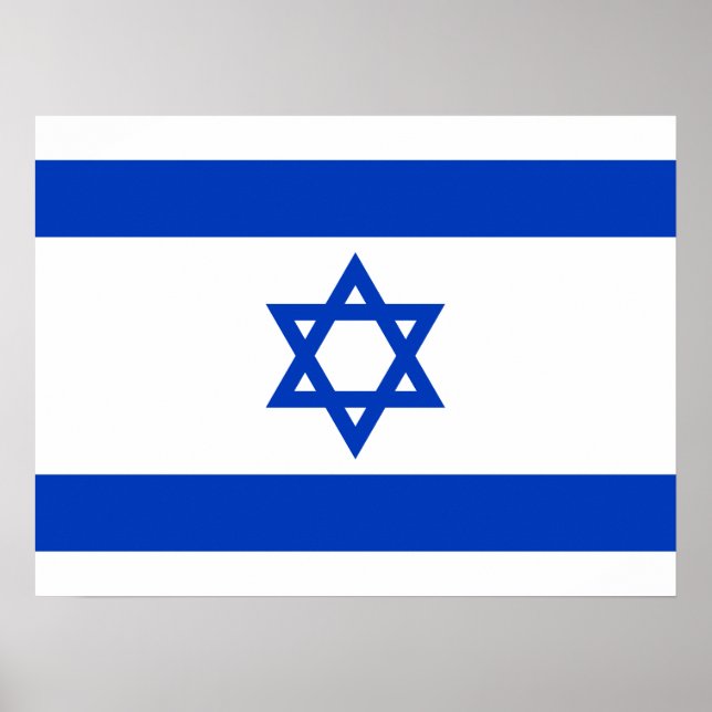 Póster Bandera de Israel (Frente)