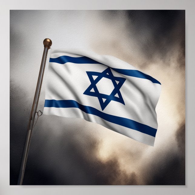 Póster Bandera de Israel (Frente)