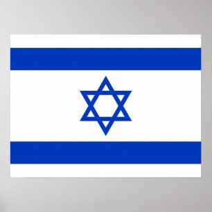 Póster Bandera de Israel