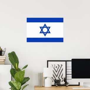Póster Bandera de Israel