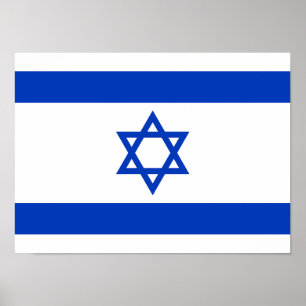 Póster Bandera de Israel