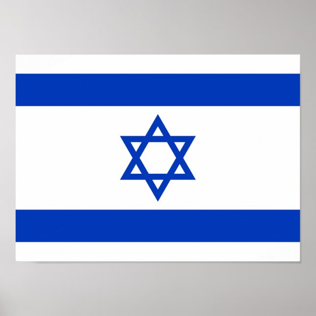 Póster Bandera de Israel (Frente)