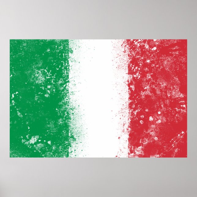 Póster Bandera de Italia (Frente)