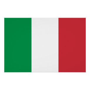 Póster Bandera de Italia