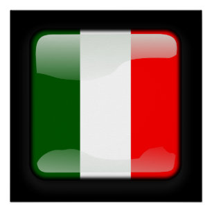 Póster Bandera de Italia