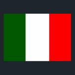 Póster Bandera de Italia<br><div class="desc">Bandera de Italia. Bandera italiana de gran calidad. Tenemos otros productos de regalo de Italia,  camisetas de Italia con huellas frontal y trasera,  tazas de Italia,  tarjetas de Italia y mucho más para Italia</div>