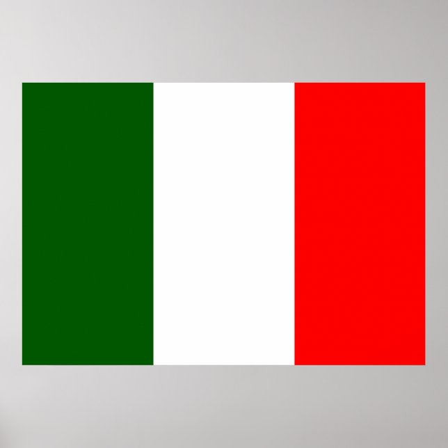 Póster Bandera de Italia (Frente)