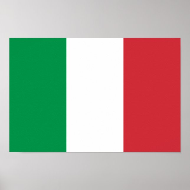 Póster Bandera de Italia (Frente)