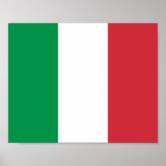Póster Bandera de Italia (Frente)