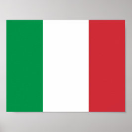 Póster Bandera de Italia Poster