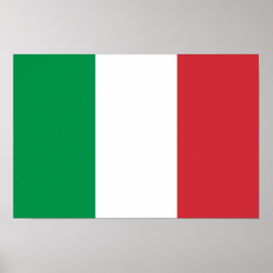 Póster Bandera de Italia Poster