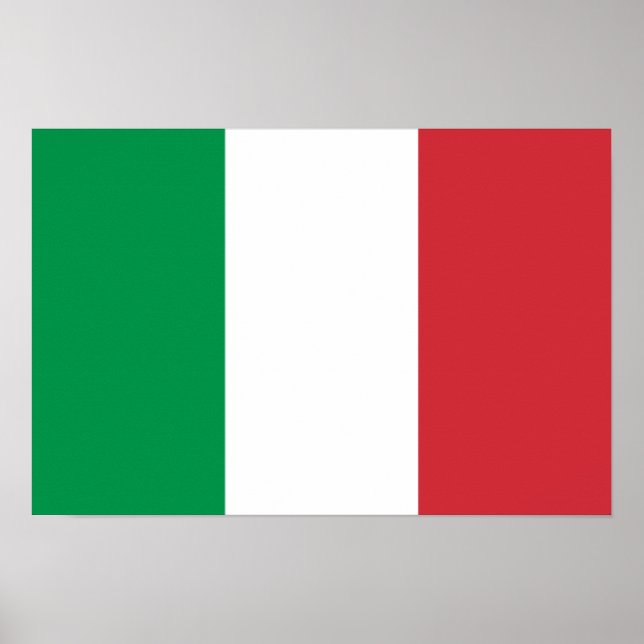 Póster Bandera de Italia Poster (Frente)