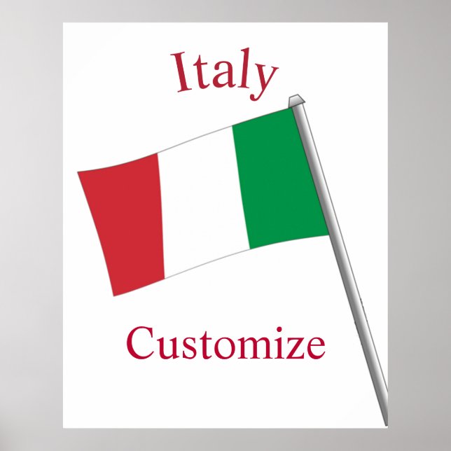 Póster Bandera de Italia Thunder_Cove (Frente)