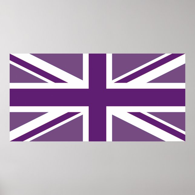 Póster Bandera de Jack de la Unión Británica Patriótica (Frente)