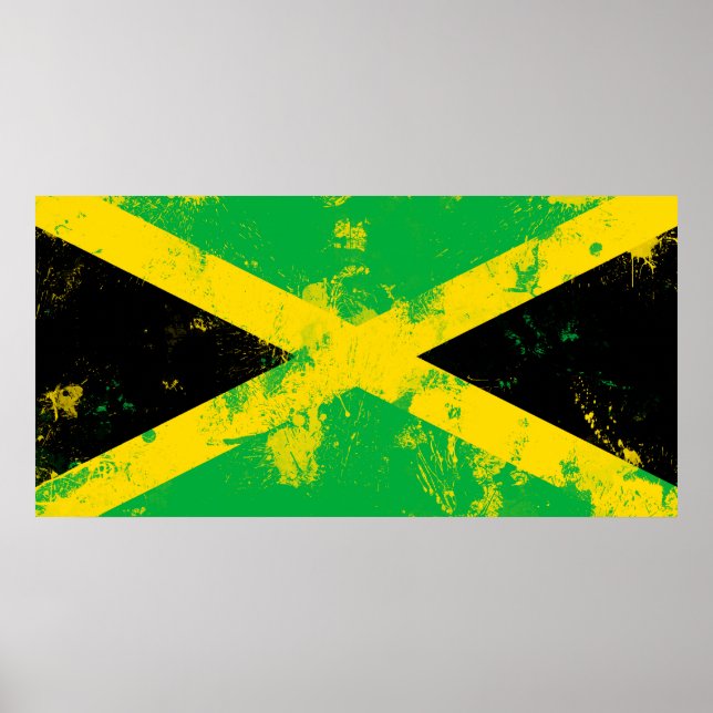Póster Bandera de Jamaica (Frente)