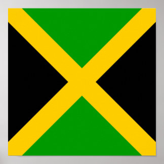 Póster Bandera de Jamaica Etnia del país jamaiquino