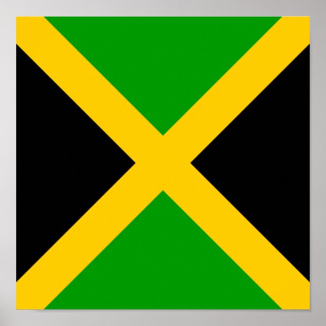 Póster Bandera de Jamaica Etnia del país jamaiquino (Frente)