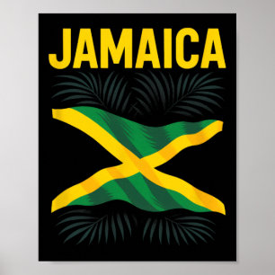 Póster Bandera de Jamaica Jamaica Souvenir Viaje Vacacion