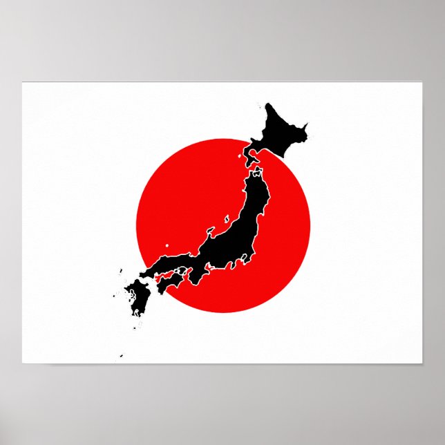Póster Bandera de Japón (Frente)