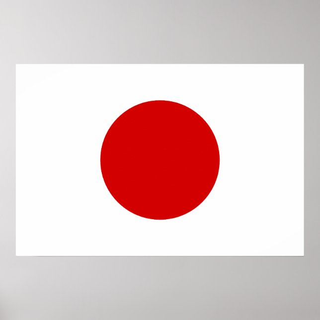 Póster Bandera de Japón (Frente)