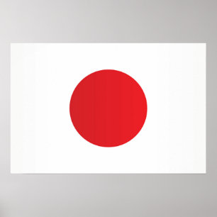 Póster Bandera de Japón