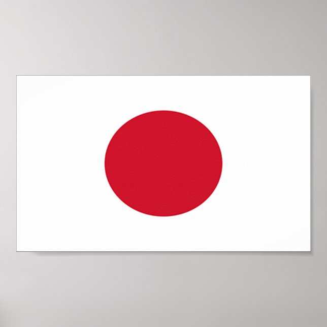 Póster Bandera de Japón (Frente)