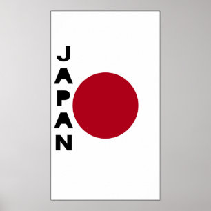 Póster Bandera de Japón