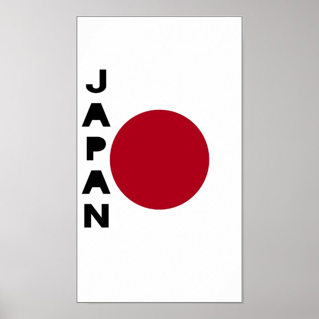 Póster Bandera de Japón (Frente)