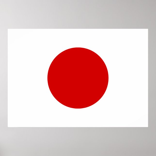 Póster Bandera de Japón (Frente)