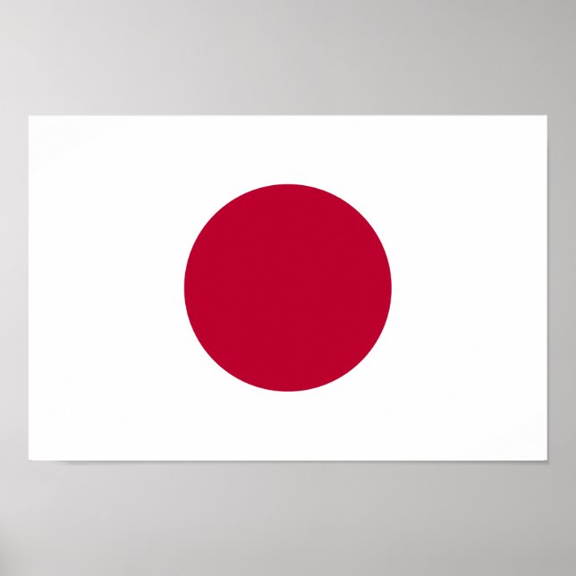 Póster Bandera de Japón (Frente)