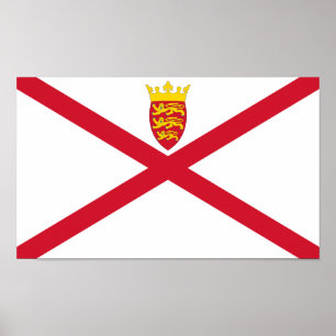 Póster Bandera de Jersey