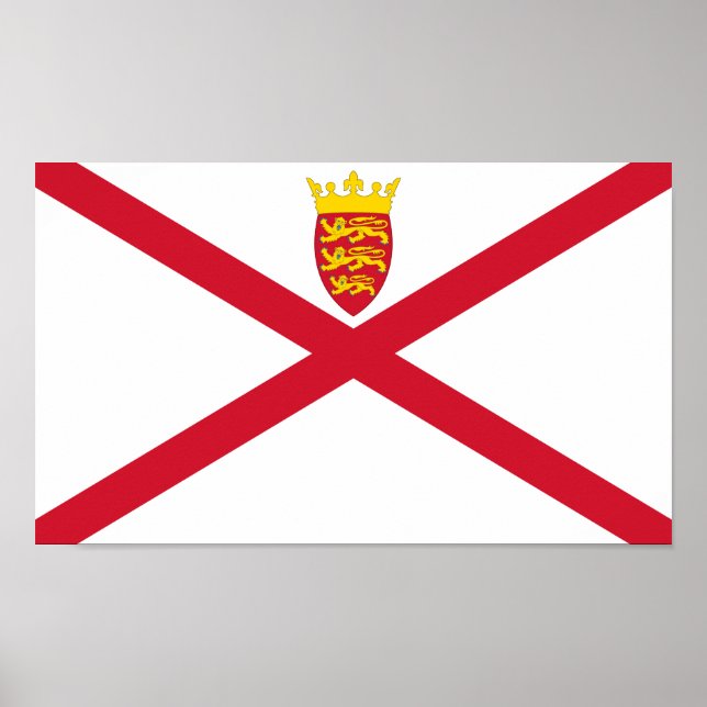 Póster Bandera de Jersey (Frente)