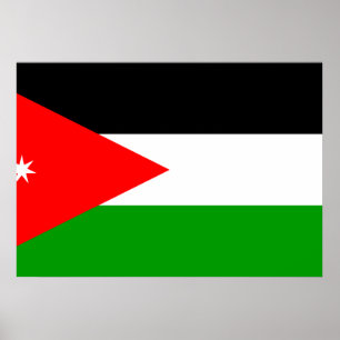 Póster Bandera de Jordania