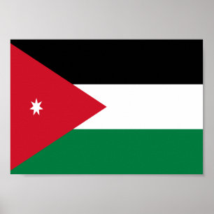 Póster Bandera de Jordania