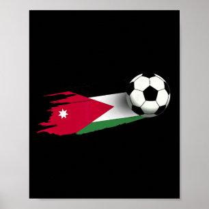 Póster Bandera de Jordania Top Para Hombres Mujeres Niños