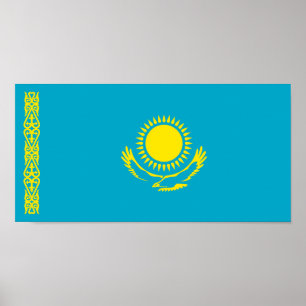 Póster Bandera de Kazajistán