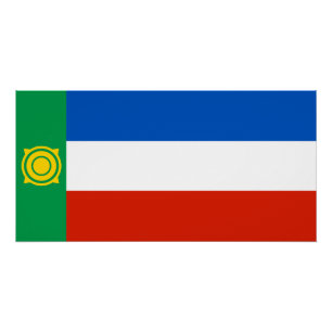 Póster Bandera de Khakasia